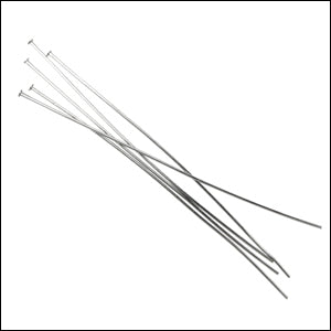 Head Pin 2 inch 24 gauge NICKEL PLATE - 144 pcs