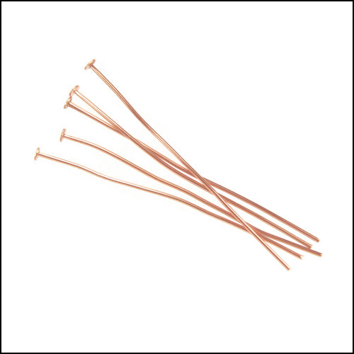Head Pin 2 inch 20 gauge ROSE GOLD - ounce