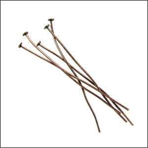 Head Pin 2 inch 20 gauge ANT.COPPER - ounce