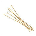 Head Pin 2 inch 20 gauge MATTE GOLD - ounce