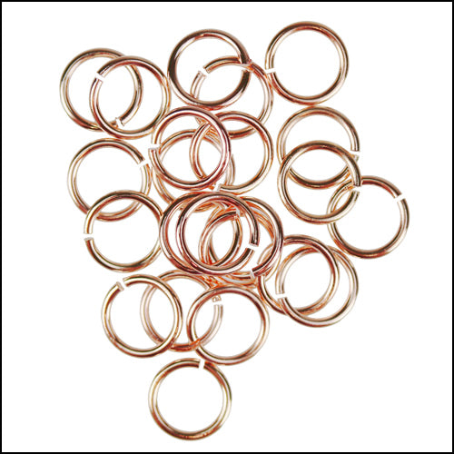8mm jump ring ROSE GOLD - per ounce