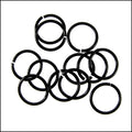 10mm jump ring NITE BLACK SHINY - per ounce