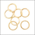 12mm jump ring GOLD PLATE - per ounce