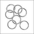 12mm jump ring RHODIUM - per ounce