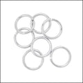 12mm jump ring SILVER PLATE - per ounce