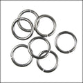 12mm jump ring MATTE GUNMETAL - per ounce