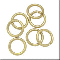 12mm jump ring MATTE GOLD - per ounce
