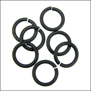 12mm jump ring NITE BLACK - per ounce