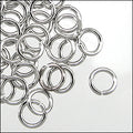 4mm jump ring RHODIUM - per ounce