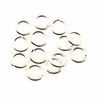 4mm jump ring SILVER PLATE - per ounce