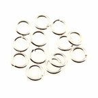 4mm jump ring SILVER PLATE - per ounce