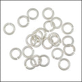6mm jump ring MATT SILVER - per ounce