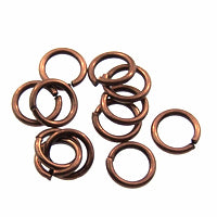 10mm jump ring ANT. COPPER - per ounce