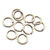 10mm jump ring ANT. SILVER - per ounce