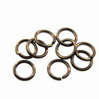 8mm jump ring GUNMETAL - per ounce