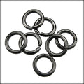 4mm jump ring MATTE GUNMETAL - per ounce