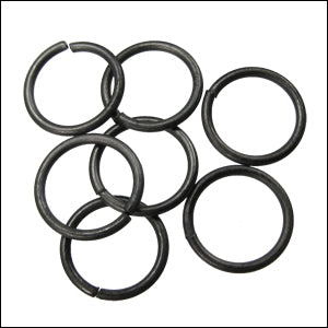 10mm jump ring MATTE GUNMETAL - per ounce