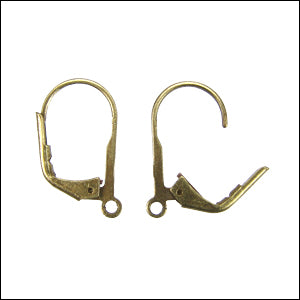Leverback Earrings ANT BRASS - 36 pcs