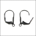 Leverback Earrings GUNMETAL - 36 pcs