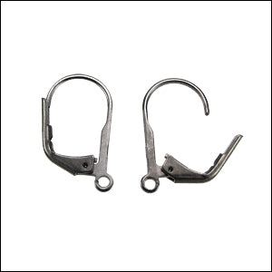 Leverback Earrings MATTE GUNMETAL - 36 pcs