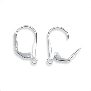 Leverback Earrings SILVER PLATE - 36 pcs