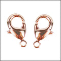 12mm x 7mm Lobster Clasp ROSE GOLD - 10 pcs