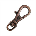 23mm SWIVEL lobster clasp ANT. COPPER - 10 pcs