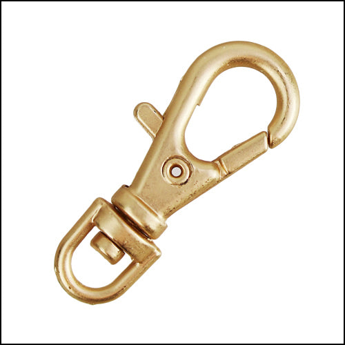 23mm SWIVEL lobster clasp MATTE GOLD - 10 pcs