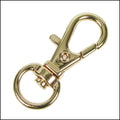 32mm SWIVEL lobster clasp GOLD - 10 pcs