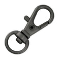32mm SWIVEL lobster clasp MATTE GUNMETAL - 10 pcs