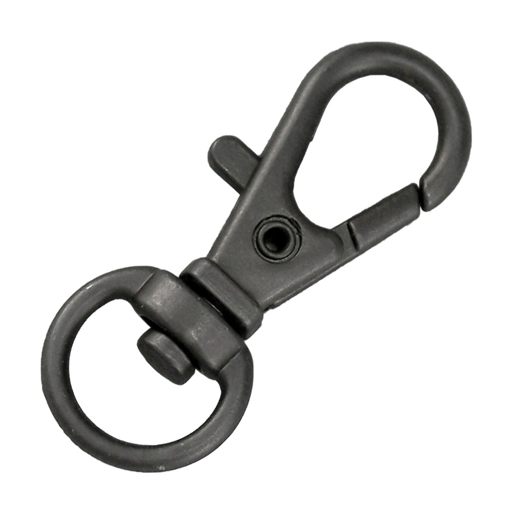 32mm SWIVEL lobster clasp MATTE GUNMETAL - 10 pcs