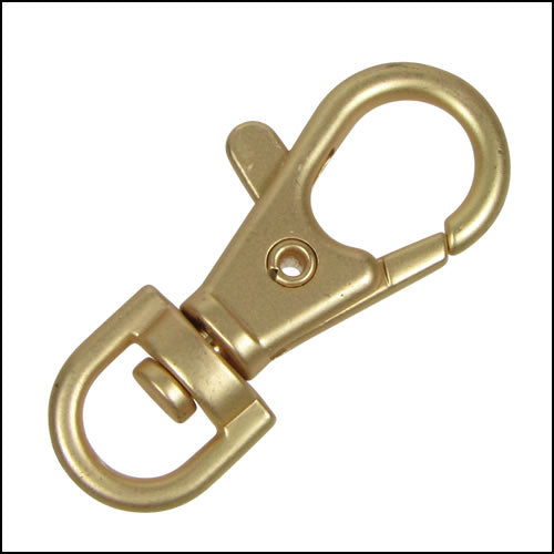 38mm SWIVEL lobster clasp MATTE GOLD - 10 pcs