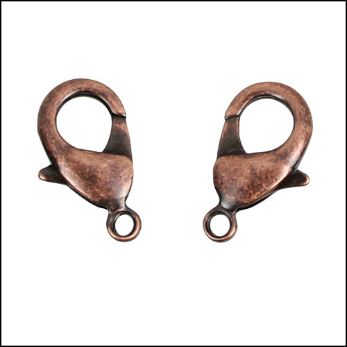 19mm x 11mm Lobster Clasp ANT COPPER - 5 pcs