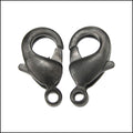 9mm x 5mm Lobster Clasp MATTE GUNMETAL - 10 pcs