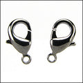 12mm x 7mm Lobster Clasp GUNMETAL - 10 pcs