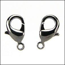 12mm x 7mm Lobster Clasp GUNMETAL - 10 pcs