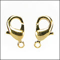 12mm x 7mm Lobster Clasp GOLD - 10 pcs