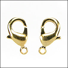 12mm x 7mm Lobster Clasp GOLD - 10 pcs