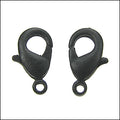 12mm x 7mm Lobster Clasp NITE BLACK - 10 pcs