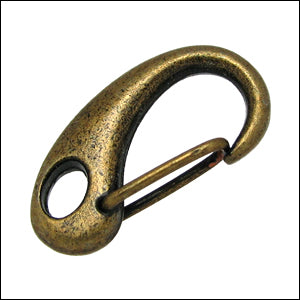 31mm CLIP lobster clasp ANT. BRASS - 10 pcs