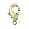 23mm x 15mm Lobster Clasp ANT BRASS - 5 pcs