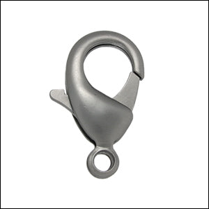 23mm x 15mm Lobster Clasp MATT GUNMETAL - 5 pcs