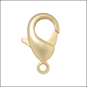 23mm x 15mm Lobster Clasp MATT GOLD - 5 pcs