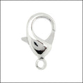 23mm x 15mm Lobster Clasp RHODIUM - 5 pcs