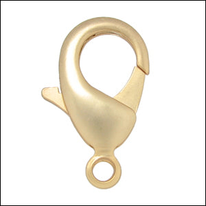 27mm x 17mm Lobster Clasp MATT GOLD - 5 pcs