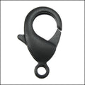 27mm x 17mm Lobster Clasp NITE BLACK - 5 pcs