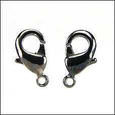 9mm x 5mm Lobster Clasp GUNMETAL - 10 pcs