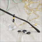 Silicone Connector CLEAR with GOLD - per 10 pcs