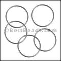 Round Wire Ring from CH-52 ANT SILVER - 10 pcs