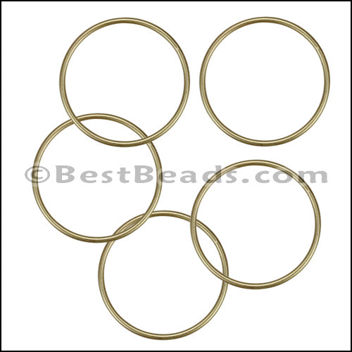 Round Wire Ring from CH-52 MATTE GOLD - 10 pcs